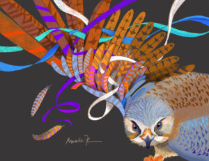 Kestrel in the corner